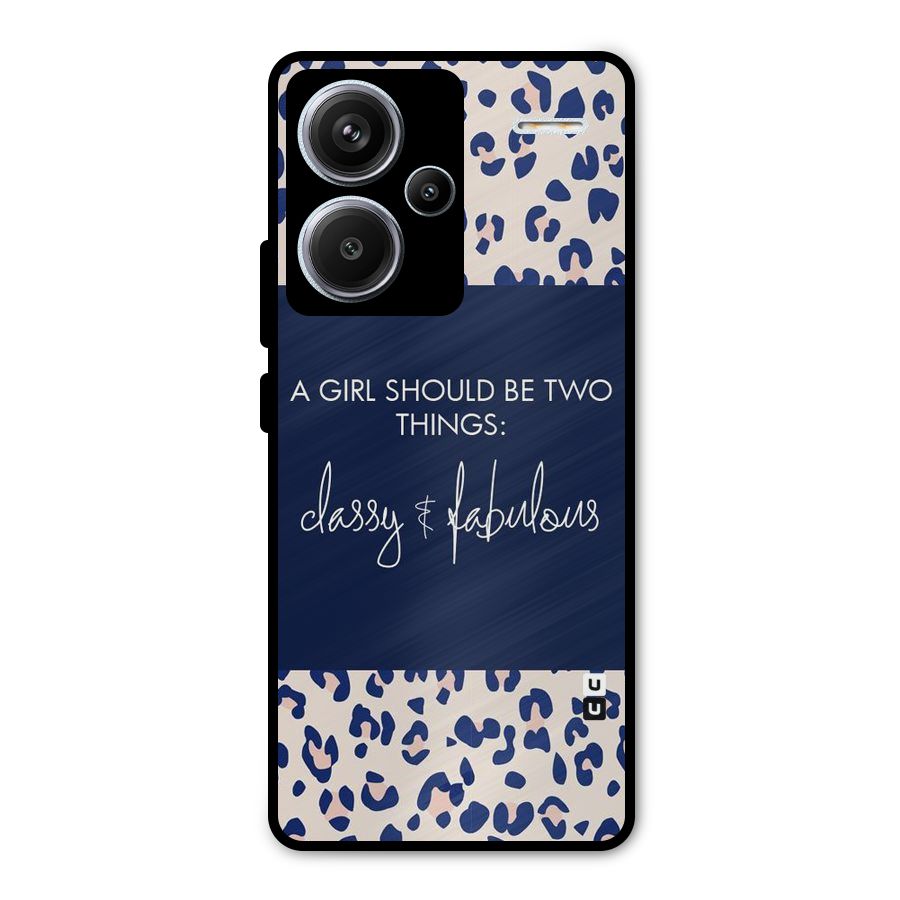 Classy and Fabulous Metal Back Case for Redmi Note 13 Pro Plus