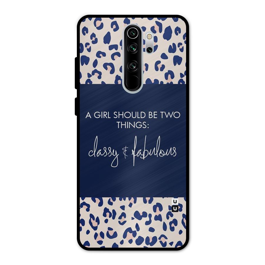 Classy and Fabulous Metal Back Case for Redmi Note 8 Pro