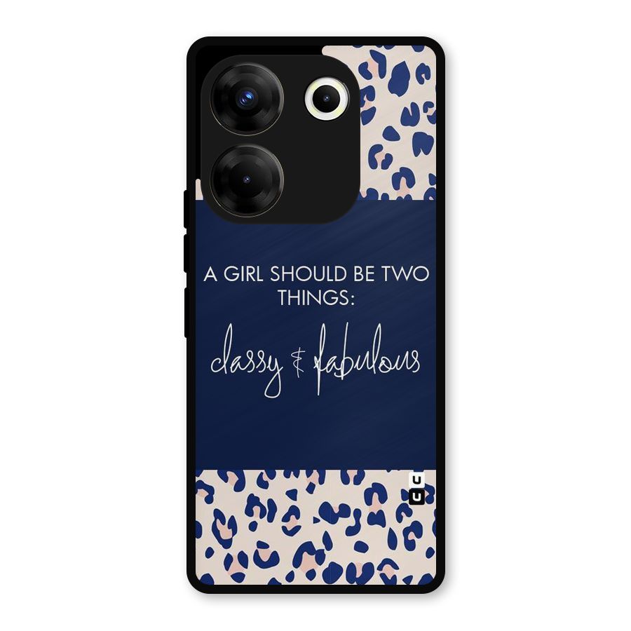 Classy and Fabulous Metal Back Case for Tecno Camon 20 Pro