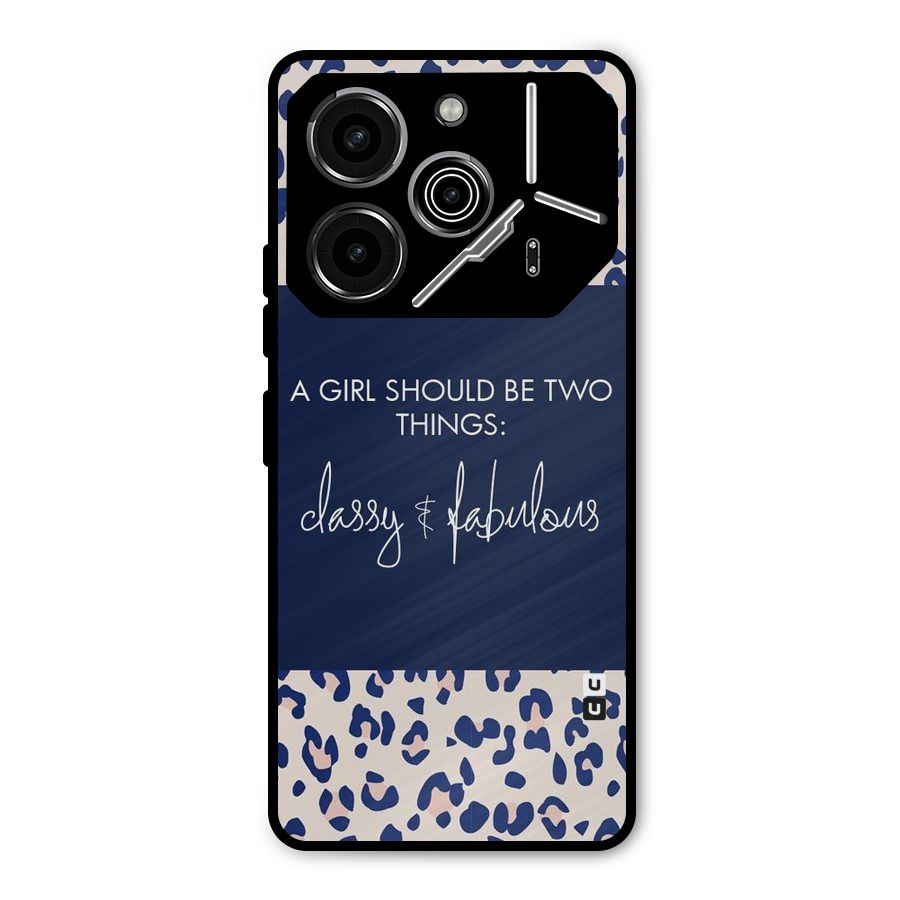 Classy and Fabulous Metal Back Case for Tecno Pova 6 Pro