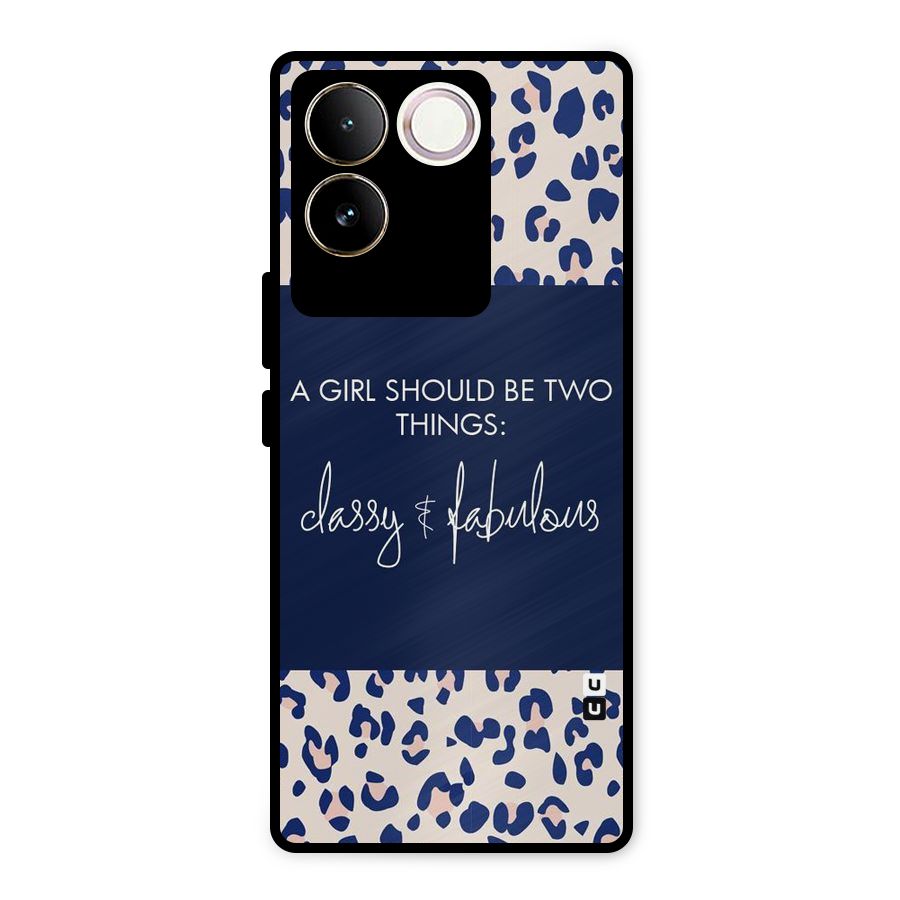 Classy and Fabulous Metal Back Case for Vivo T2 Pro