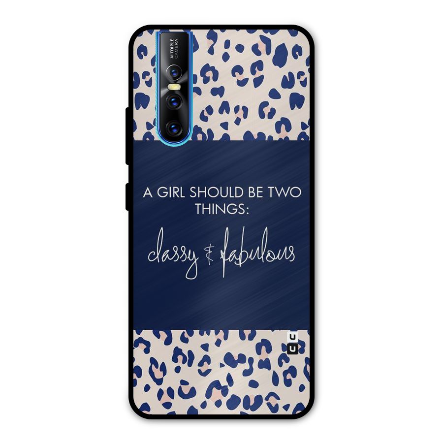 Classy and Fabulous Metal Back Case for Vivo V15 Pro