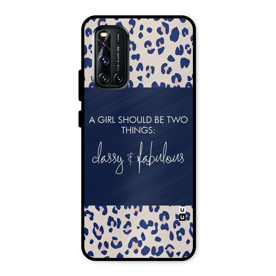 Classy and Fabulous Metal Back Case for Vivo V19