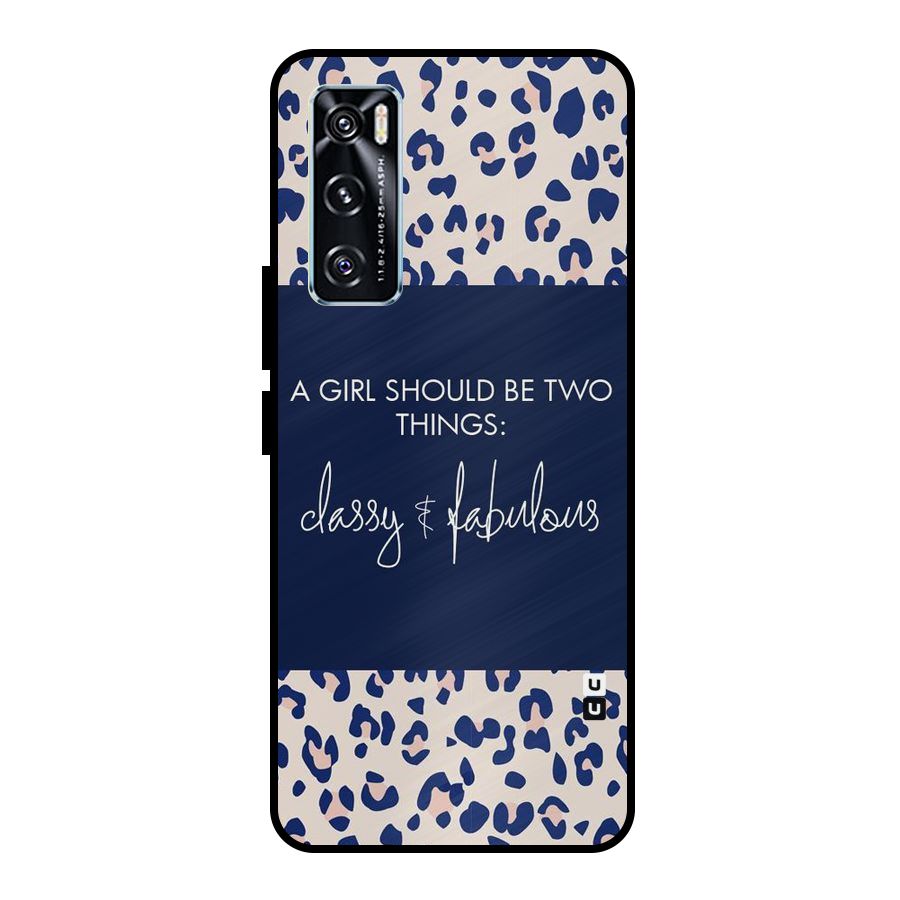 Classy and Fabulous Metal Back Case for Vivo V20 SE