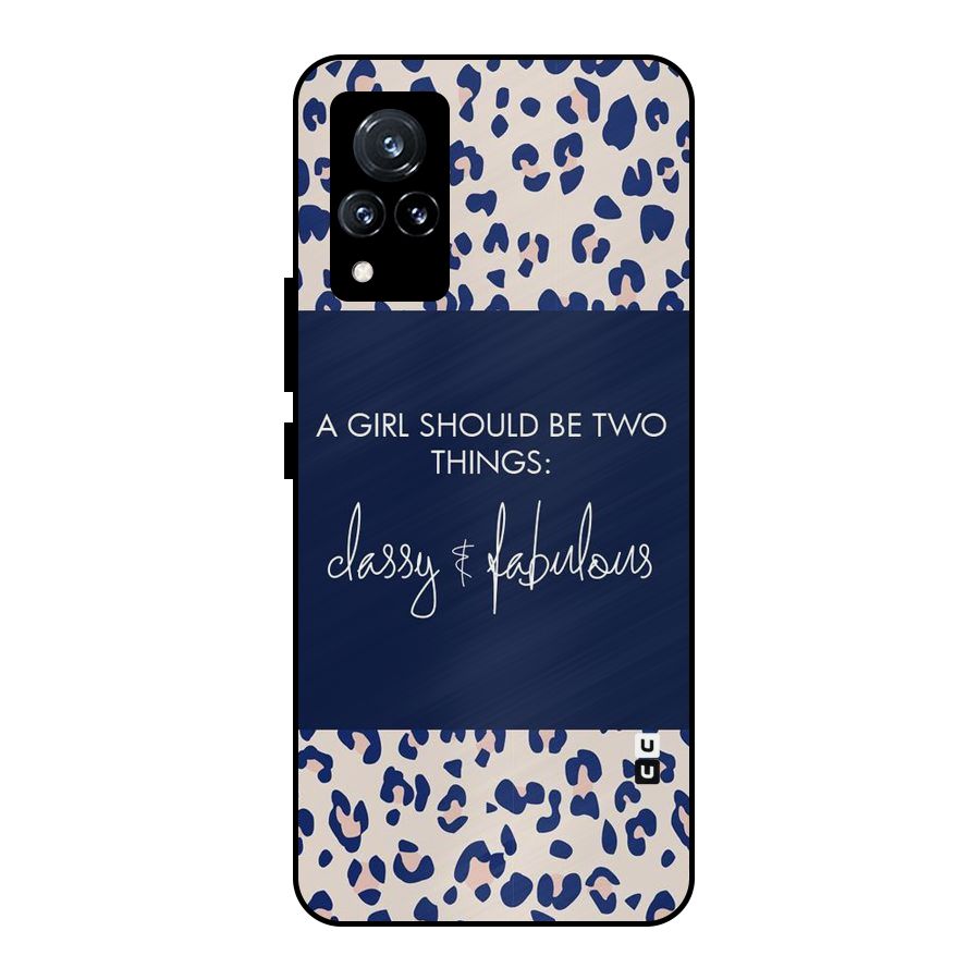 Classy and Fabulous Metal Back Case for Vivo V21 5G
