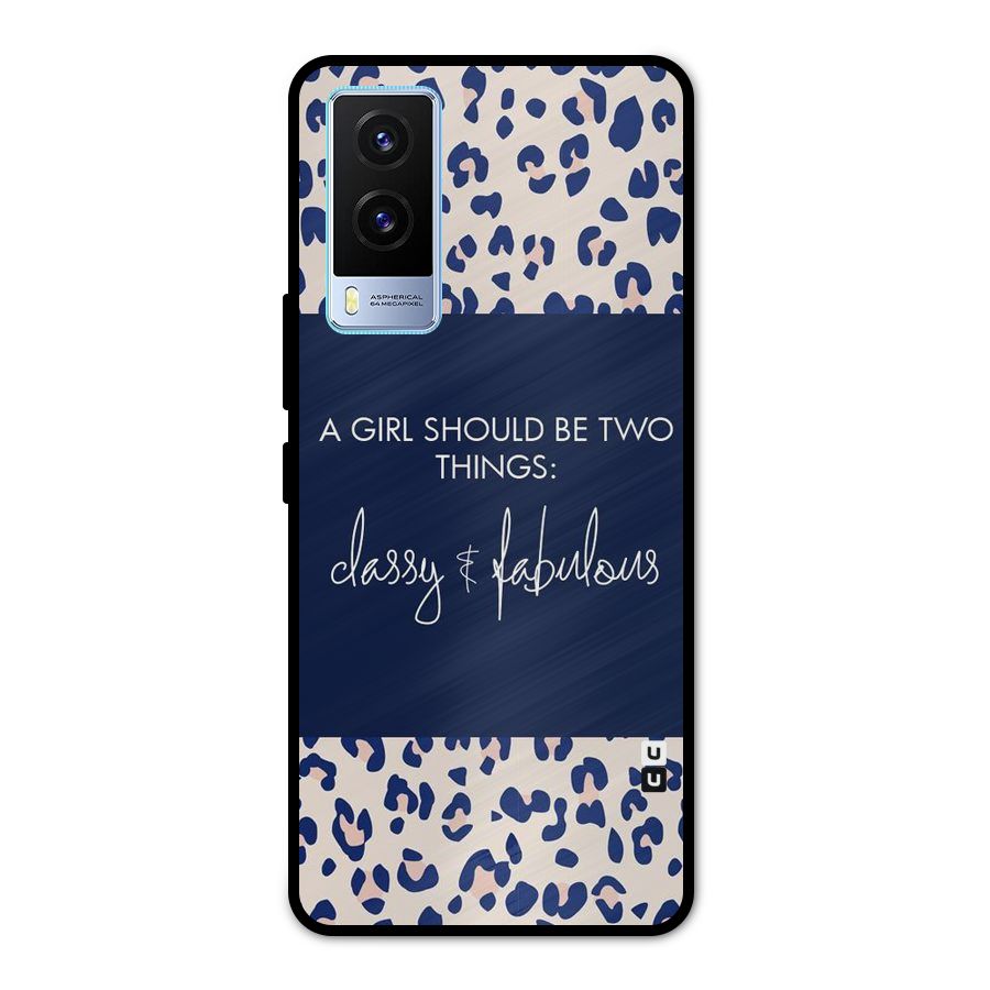 Classy and Fabulous Metal Back Case for Vivo V21e 5G