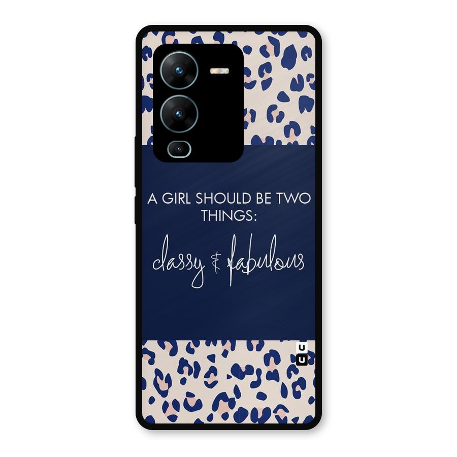 Classy and Fabulous Metal Back Case for Vivo V25 Pro