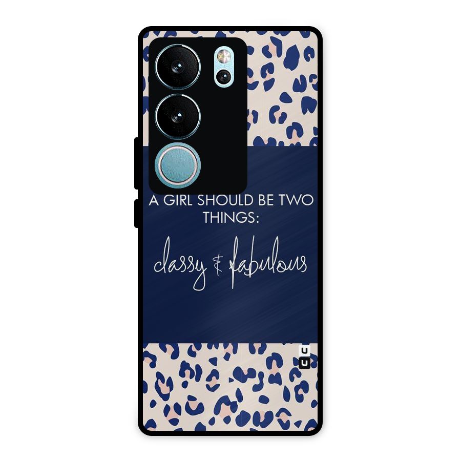 Classy and Fabulous Metal Back Case for Vivo V29