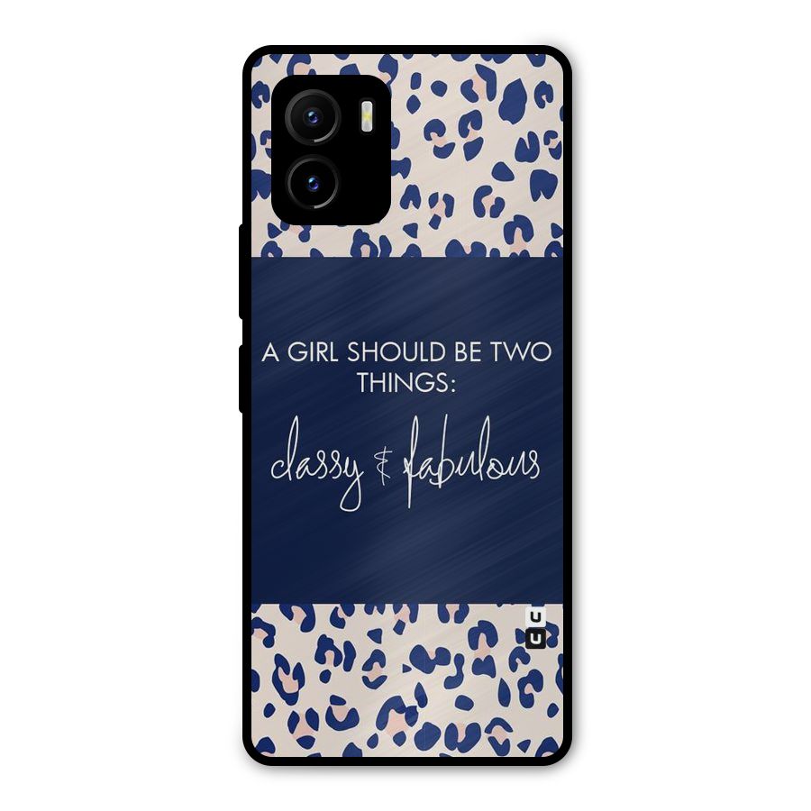 Classy and Fabulous Metal Back Case for Vivo Y15s