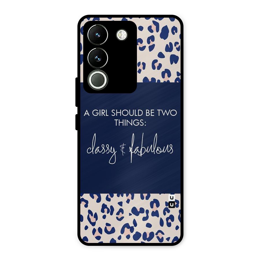 Classy and Fabulous Metal Back Case for Vivo Y200