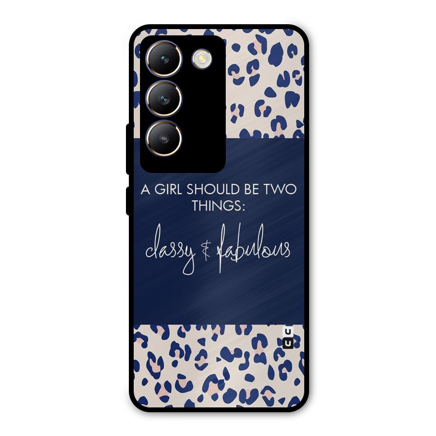 Classy and Fabulous Metal Back Case for Vivo Y200e