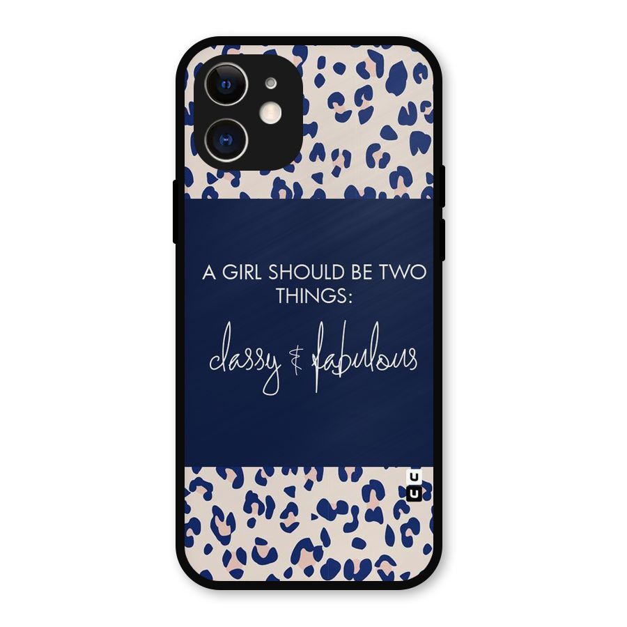 Classy and Fabulous Metal Back Case for iPhone 12