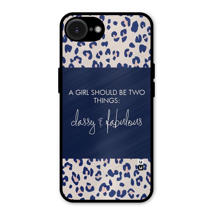 Classy and Fabulous Metal Back Case for iPhone 16e