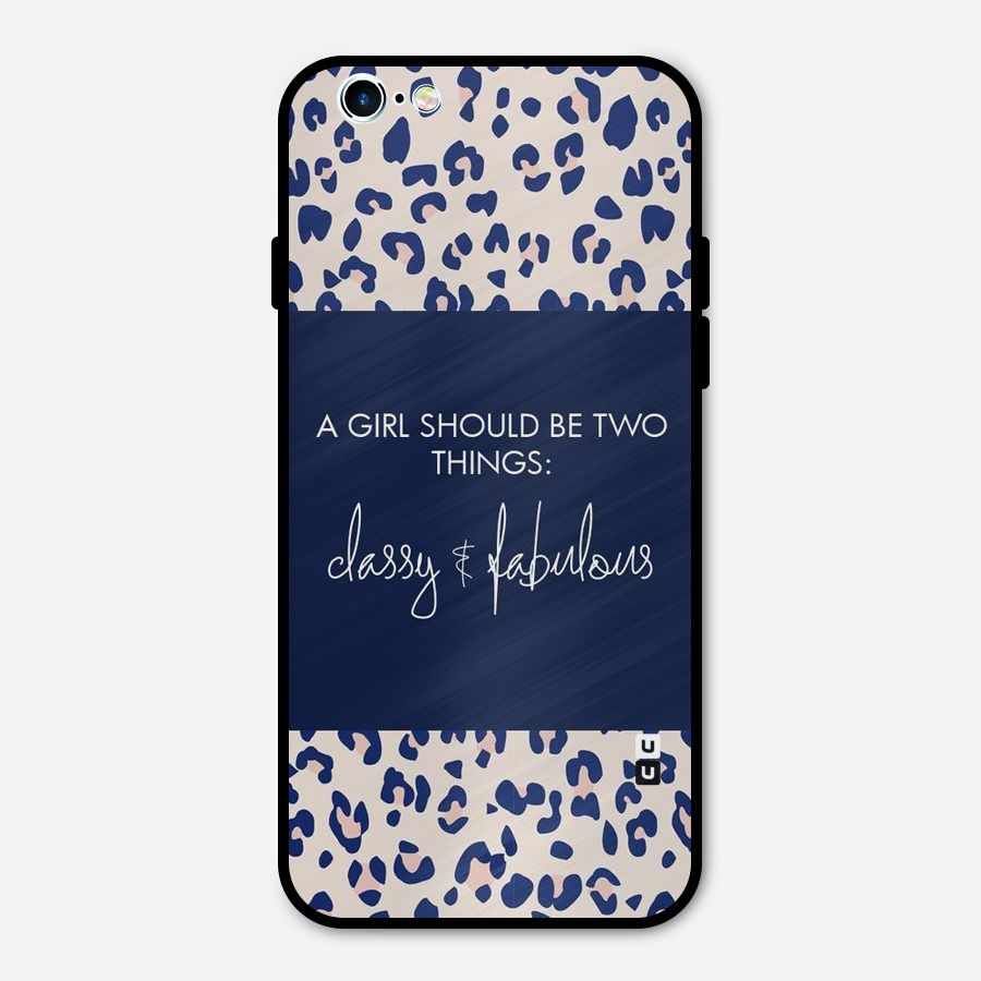 Classy and Fabulous Metal Back Case for iPhone 6 6s
