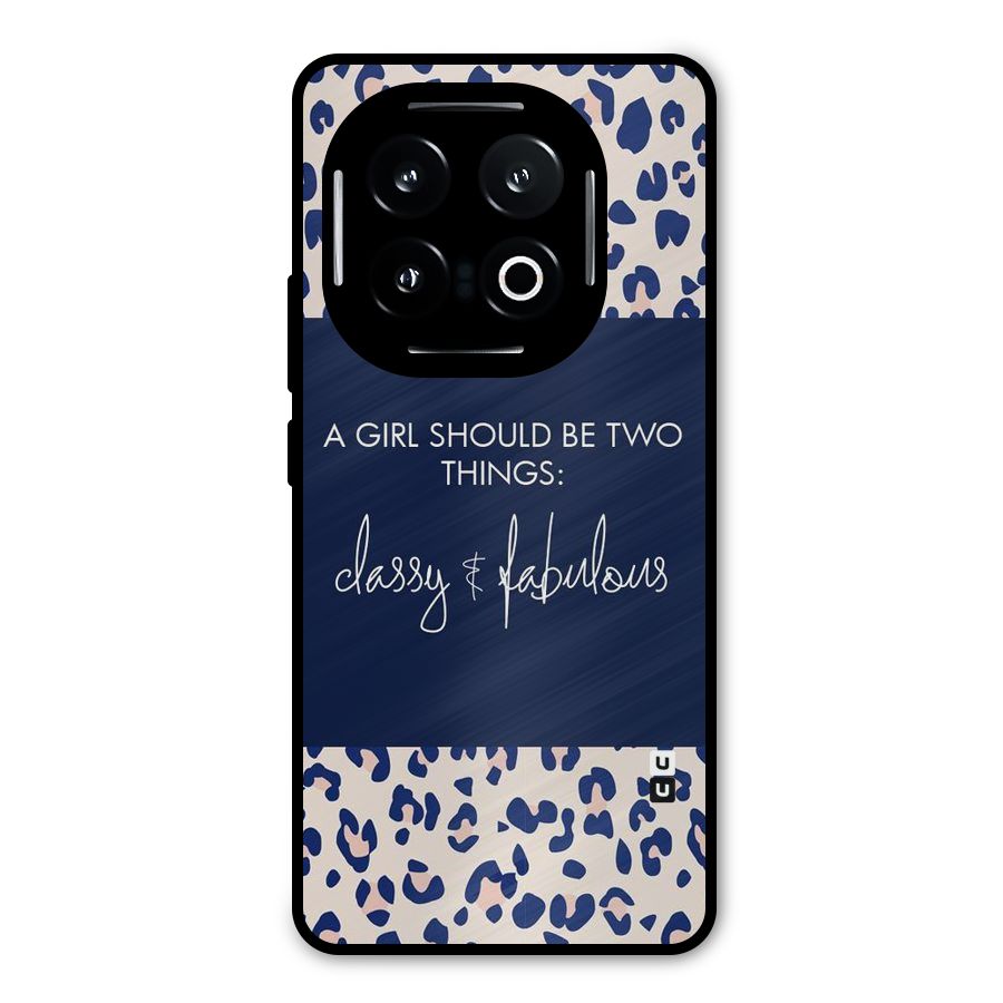 Classy and Fabulous Metal Back Case for iQOO 13