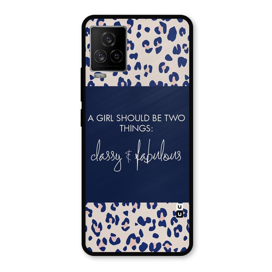 Classy and Fabulous Metal Back Case for iQOO 7 Legend 5G
