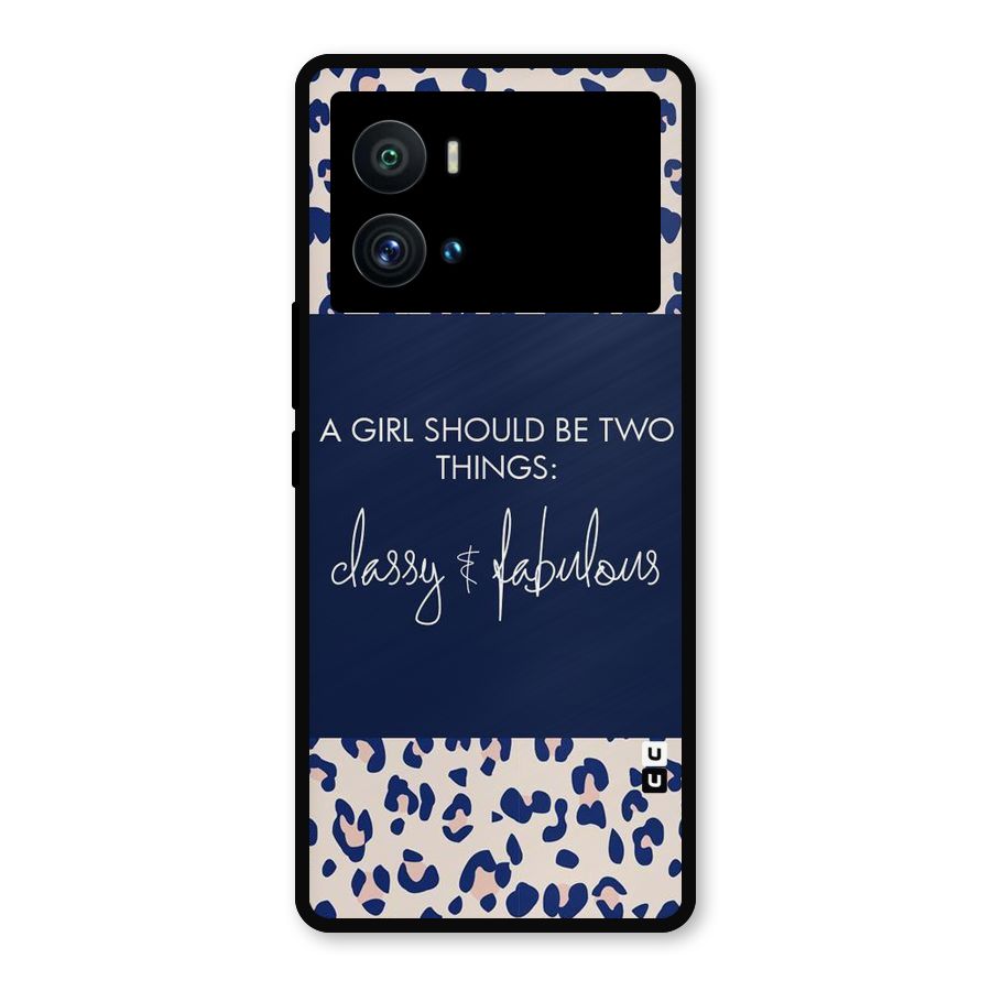 Classy and Fabulous Metal Back Case for iQOO 9 Pro