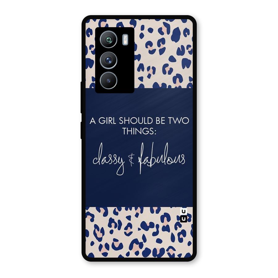 Classy and Fabulous Metal Back Case for iQOO 9 SE