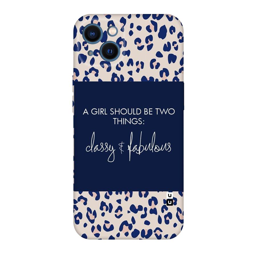 Classy and Fabulous Original Polycarbonate Back Case for iPhone 13