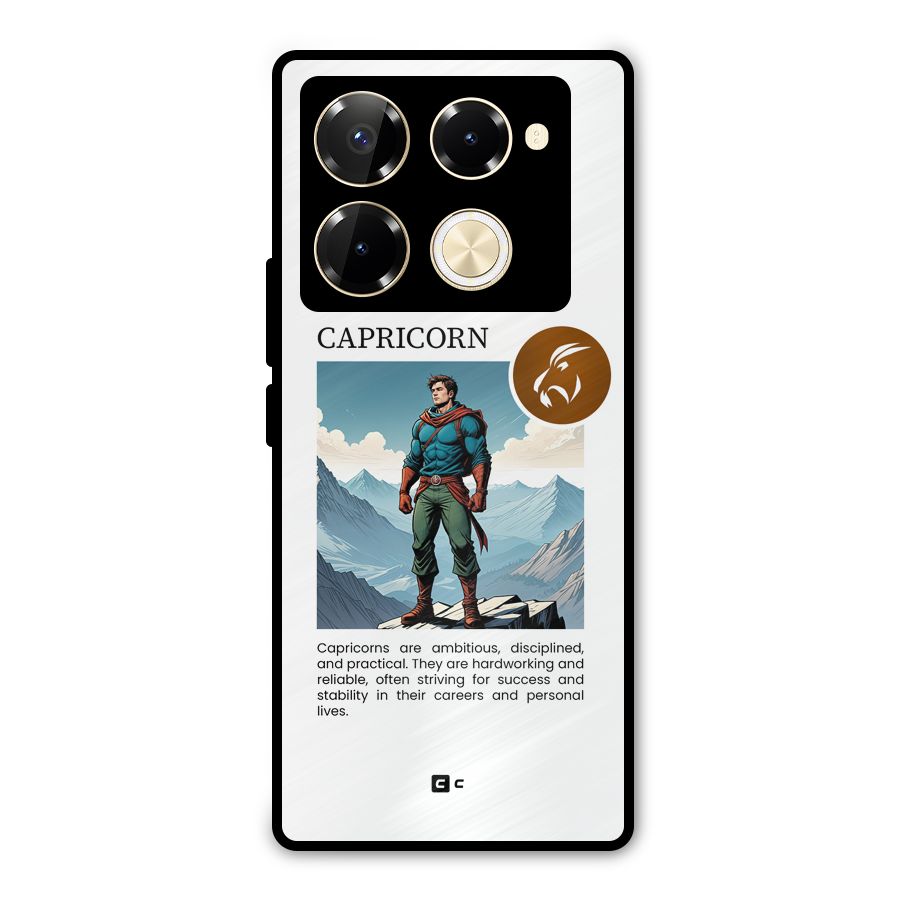 Clever Capricorn Metal Back Case for Infinix Note 40 Pro