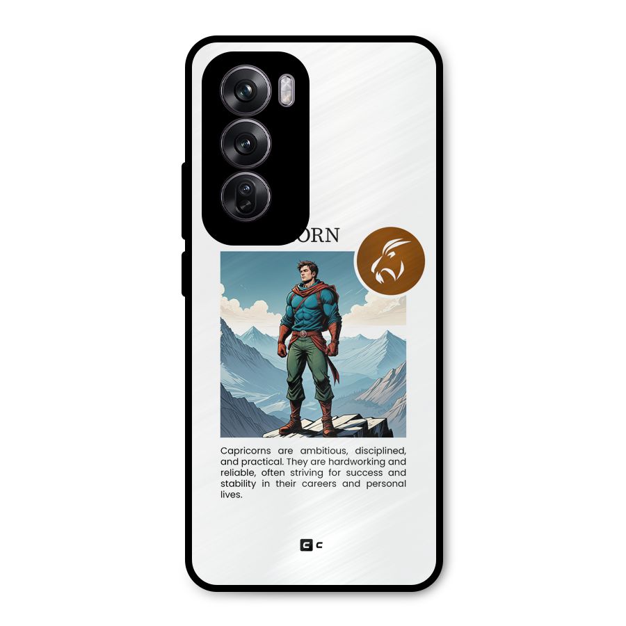 Clever Capricorn Metal Back Case for Oppo Reno12 Pro