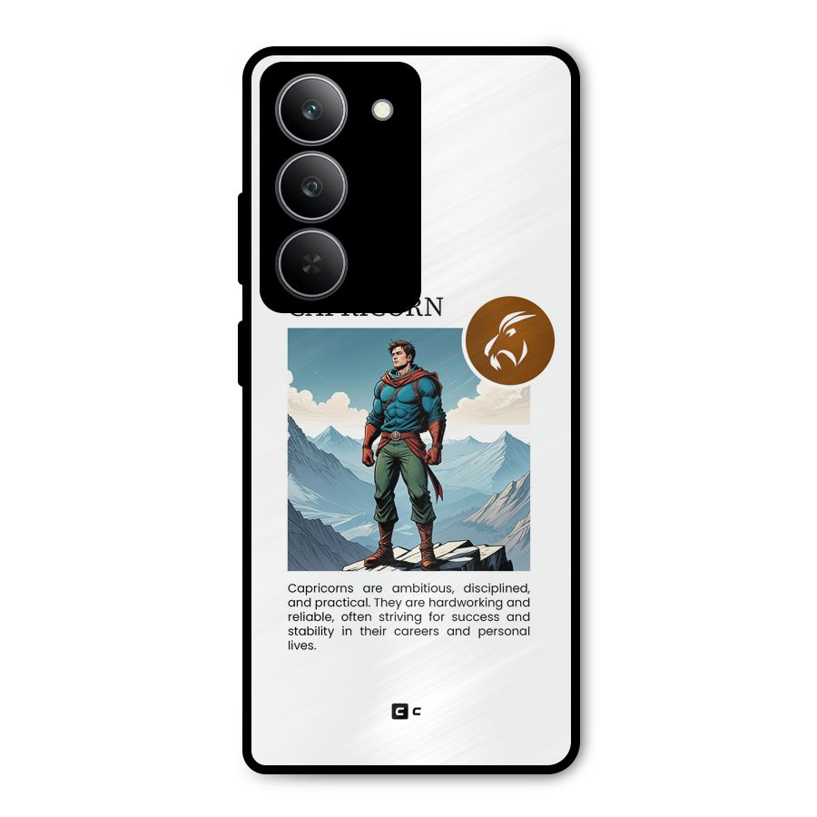 Clever Capricorn Metal Back Case for Realme 14x