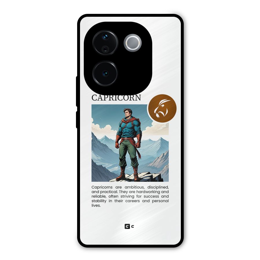 Clever Capricorn Metal Back Case for Vivo T3 Pro