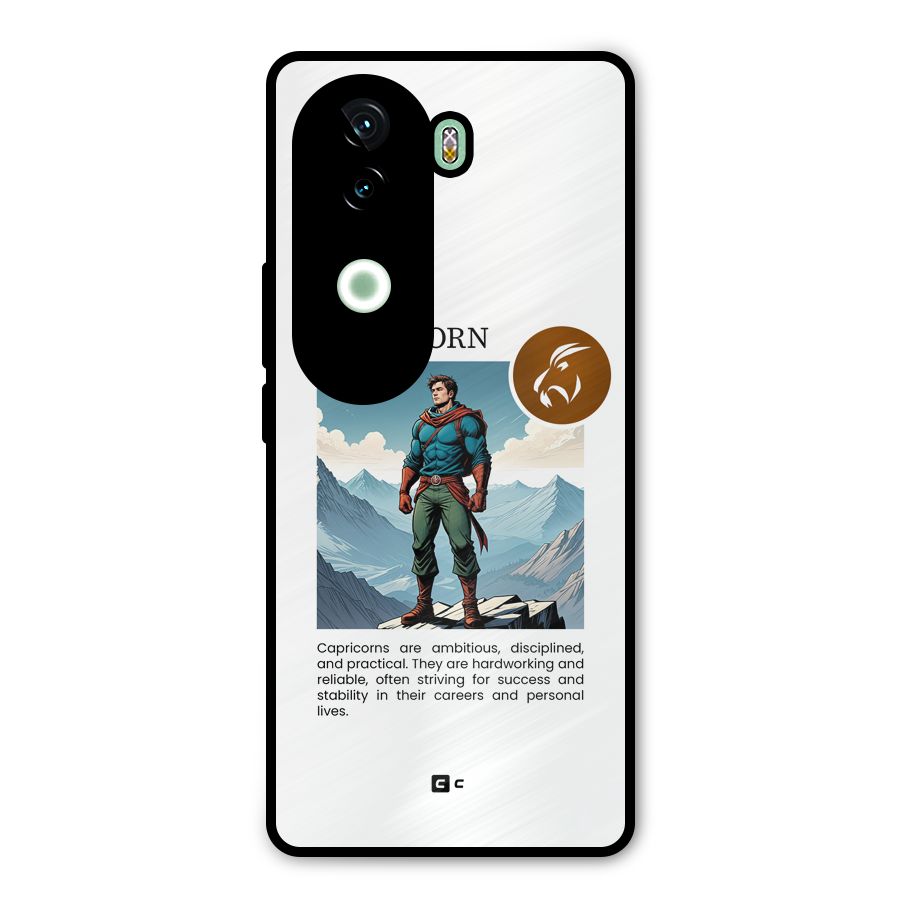 Clever Capricorn Metal Back Case for Vivo V40e