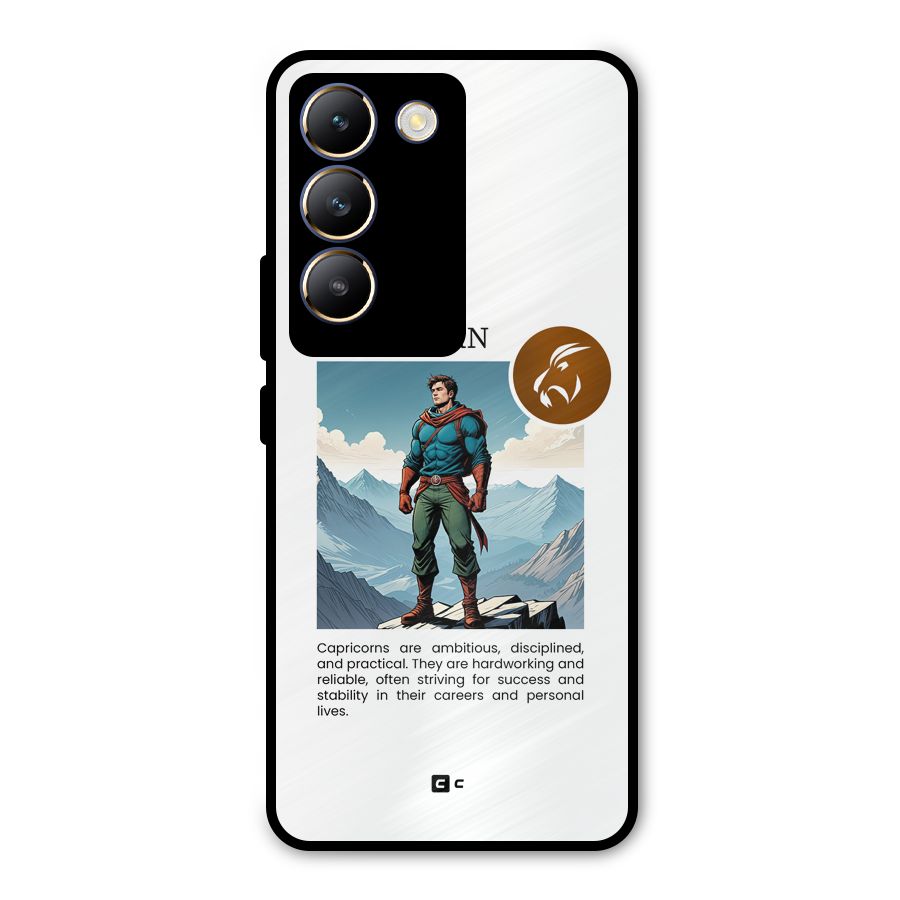 Clever Capricorn Metal Back Case for Vivo Y200e