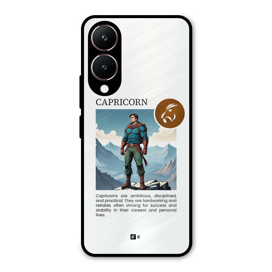 Clever Capricorn Metal Back Case for Vivo Y28