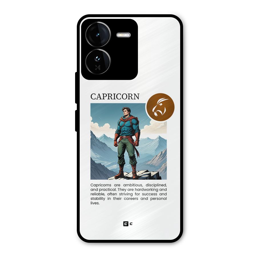 Clever Capricorn Metal Back Case for iQOO Z9