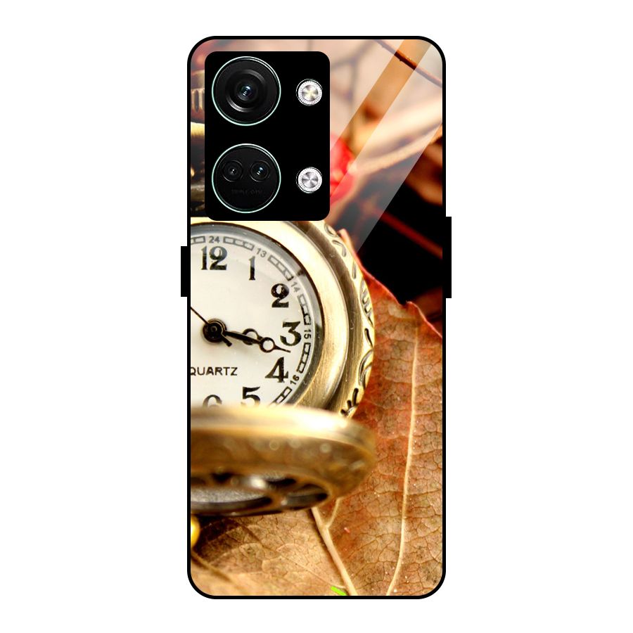 Clock And Cherry Glass Back Case for Oneplus Nord 3