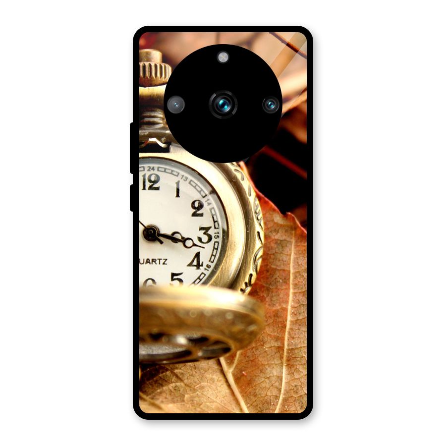 Clock And Cherry Glass Back Case for Realme 11 Pro Plus