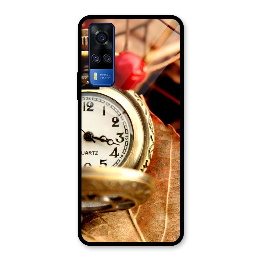 Clock And Cherry Glass Back Case for Vivo Y31