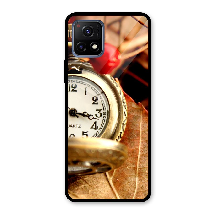 Clock And Cherry Glass Back Case for Vivo Y72 5G