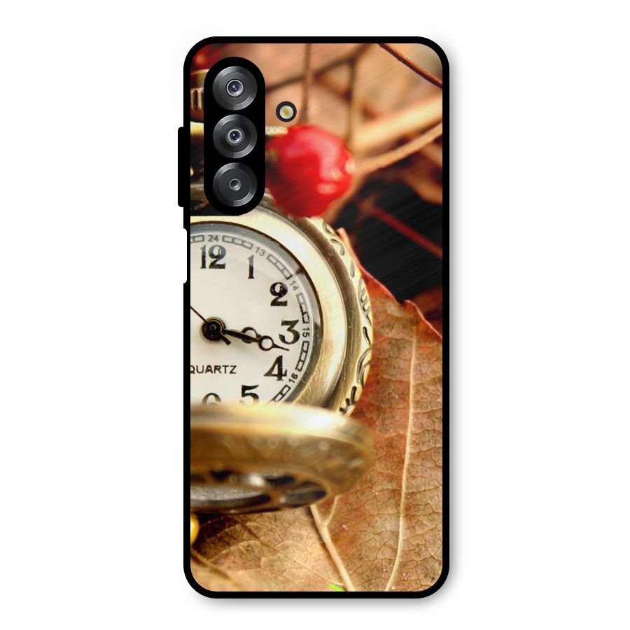Clock And Cherry Metal Back Case for Galaxy A26