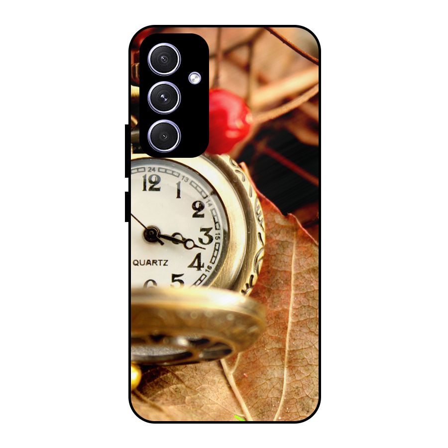 Clock And Cherry Metal Back Case for Galaxy A54