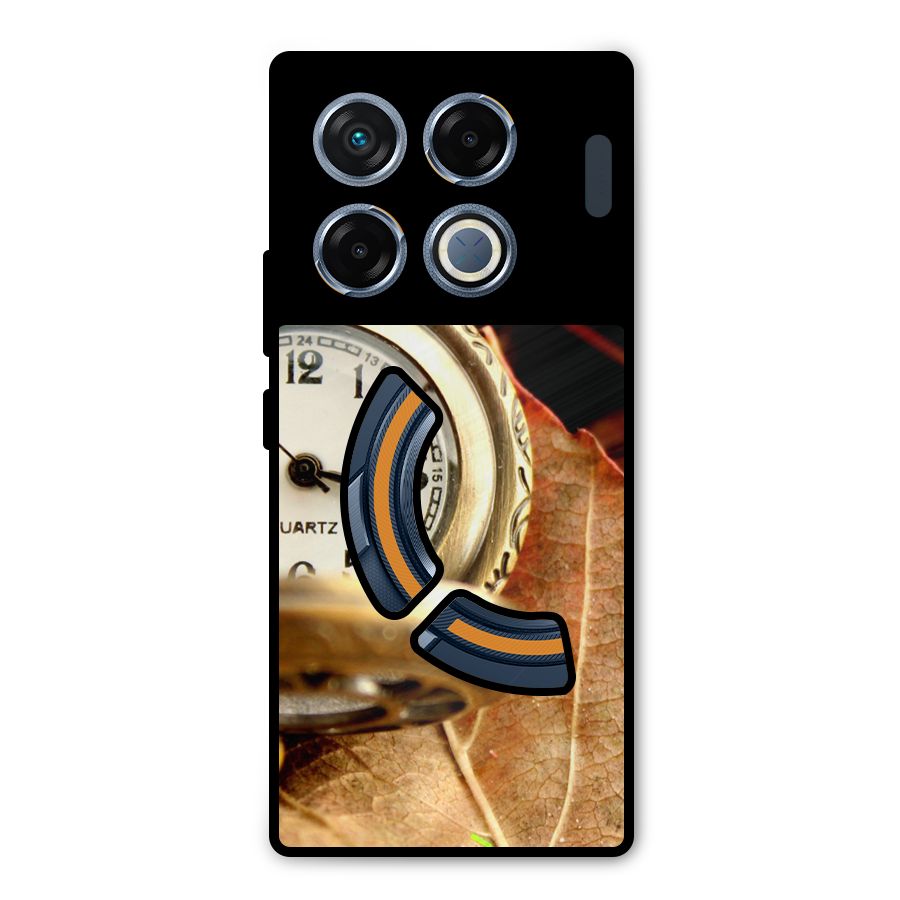 Clock And Cherry Metal Back Case for Infinix GT 20 Pro