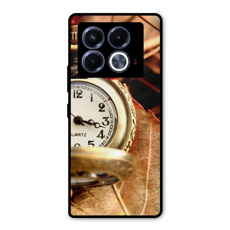 Clock And Cherry Metal Back Case for Infinix Note 40 5G