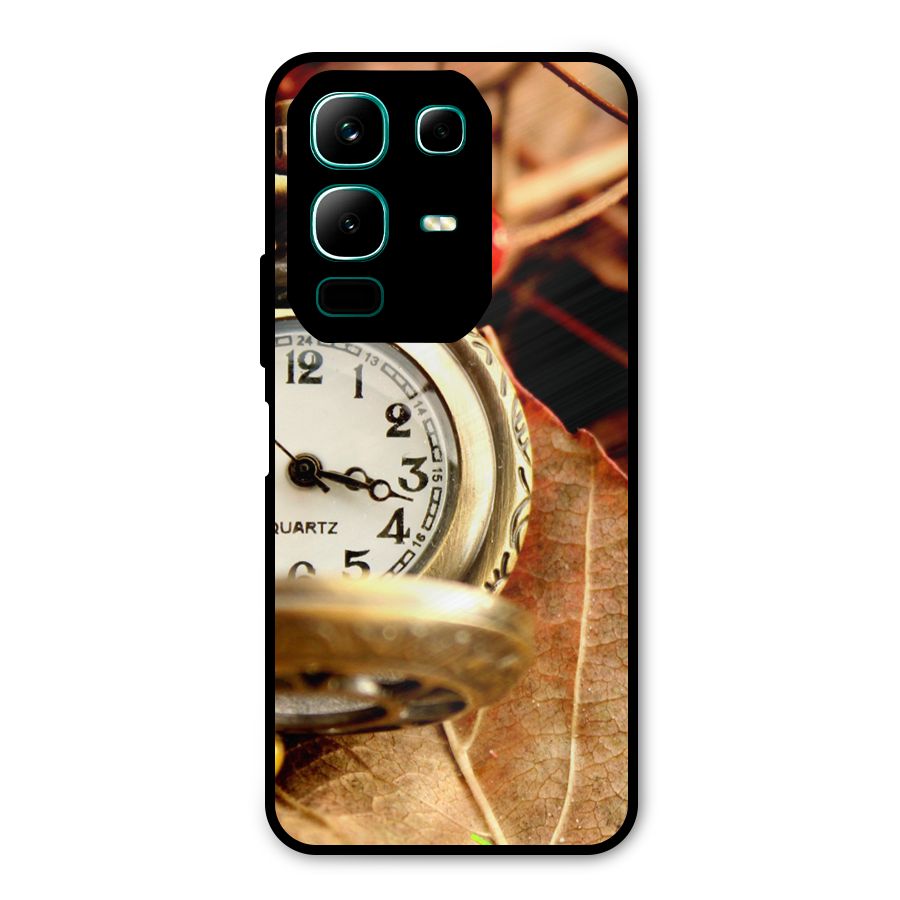 Clock And Cherry Metal Back Case for Infinix Note 50x