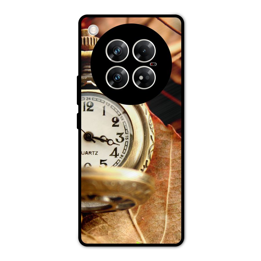 Clock And Cherry Metal Back Case for Infinix Zero 40 5G
