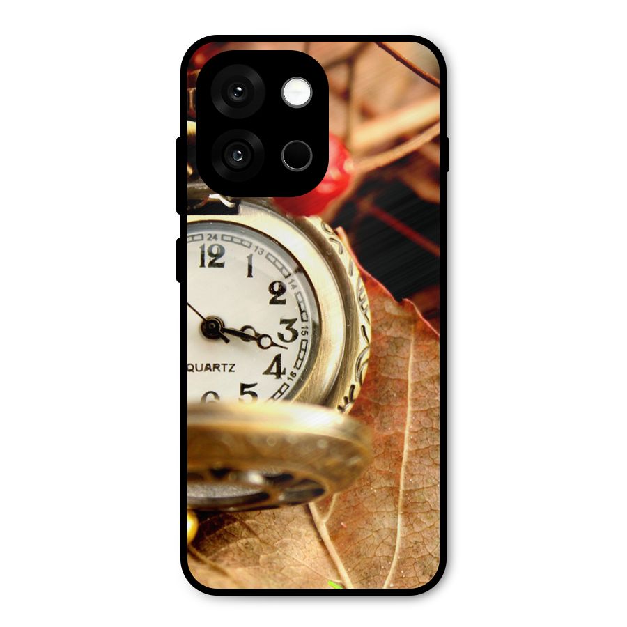 Clock And Cherry Metal Back Case for OnePlus 13s