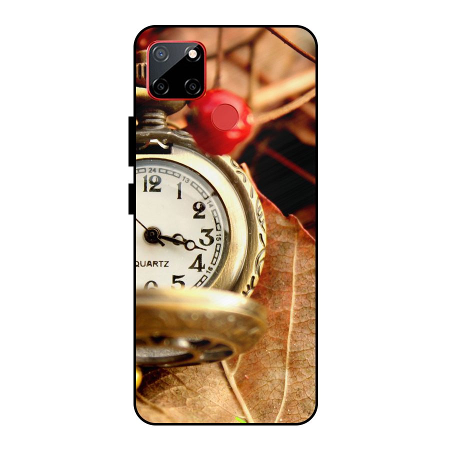 Clock And Cherry Metal Back Case for Realme C12