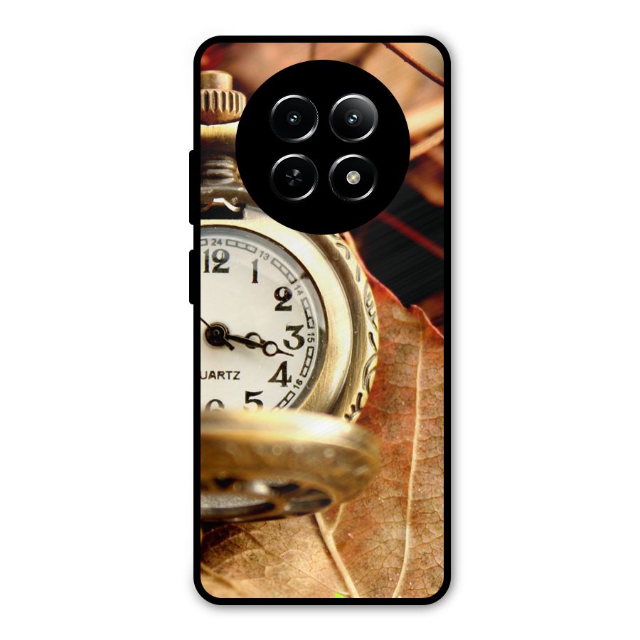 Clock And Cherry Metal Back Case for Realme Narzo N65