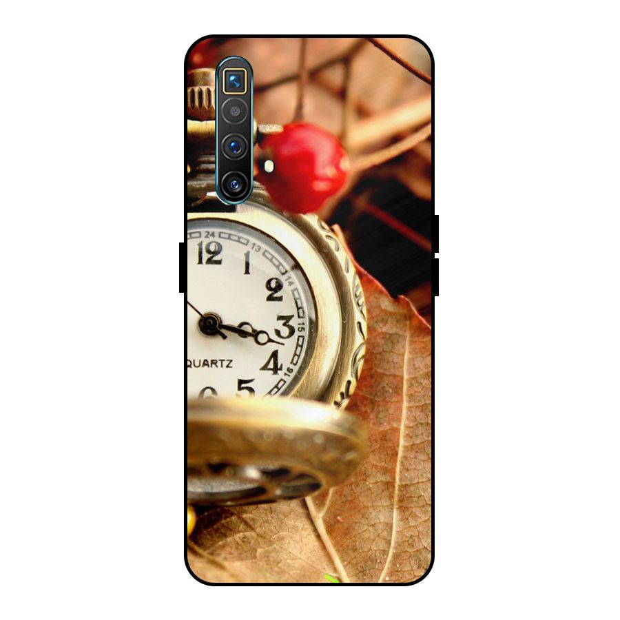 Clock And Cherry Metal Back Case for Realme X3