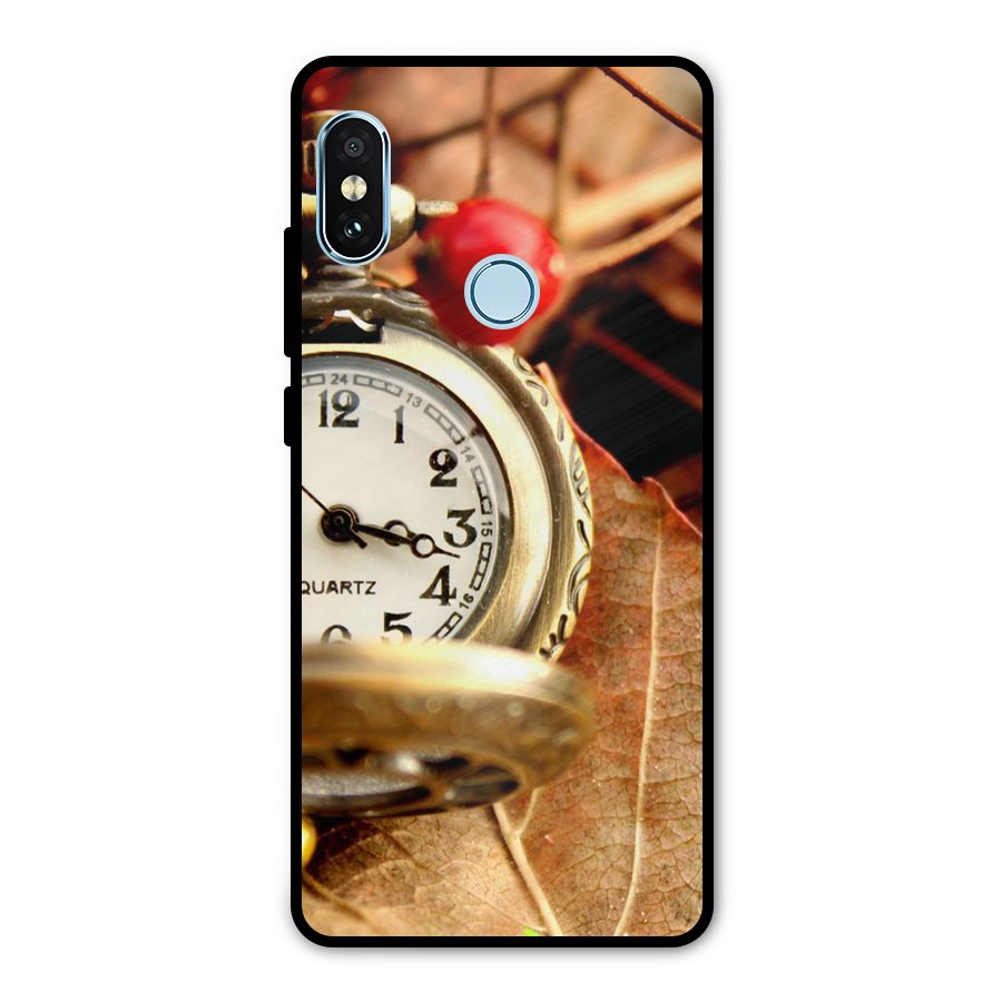 Clock And Cherry Metal Back Case for Redmi Note 5 Pro