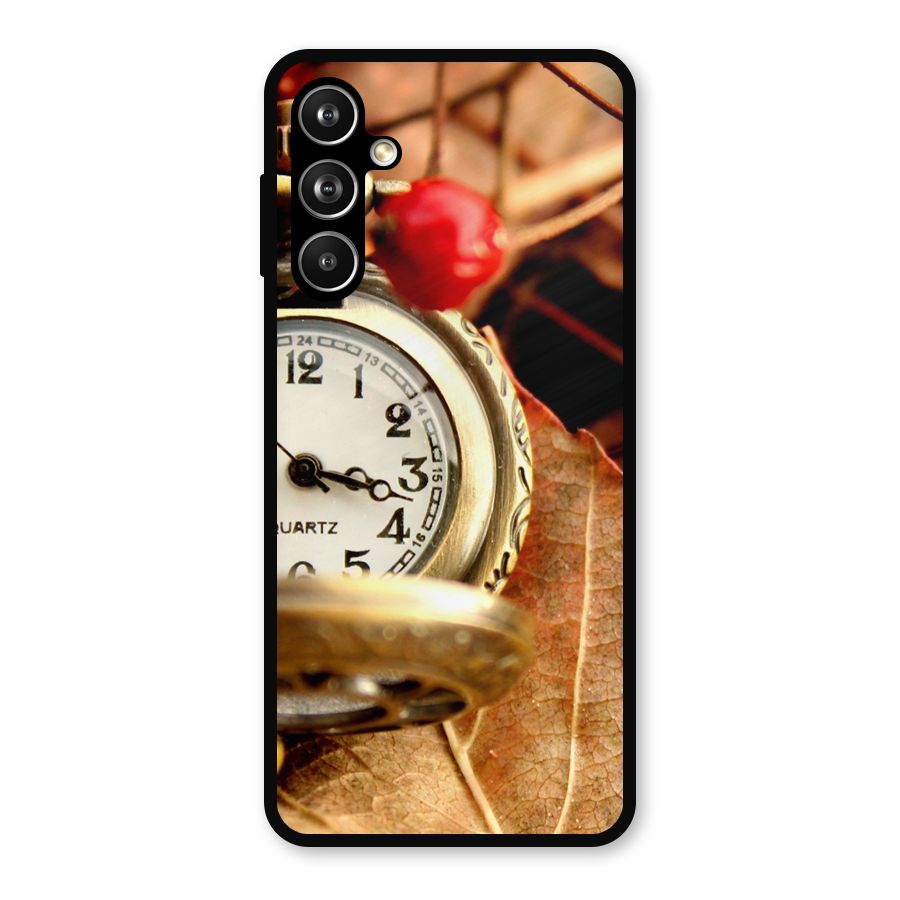 Clock And Cherry Metal Back Case for Samsung Galaxy M54