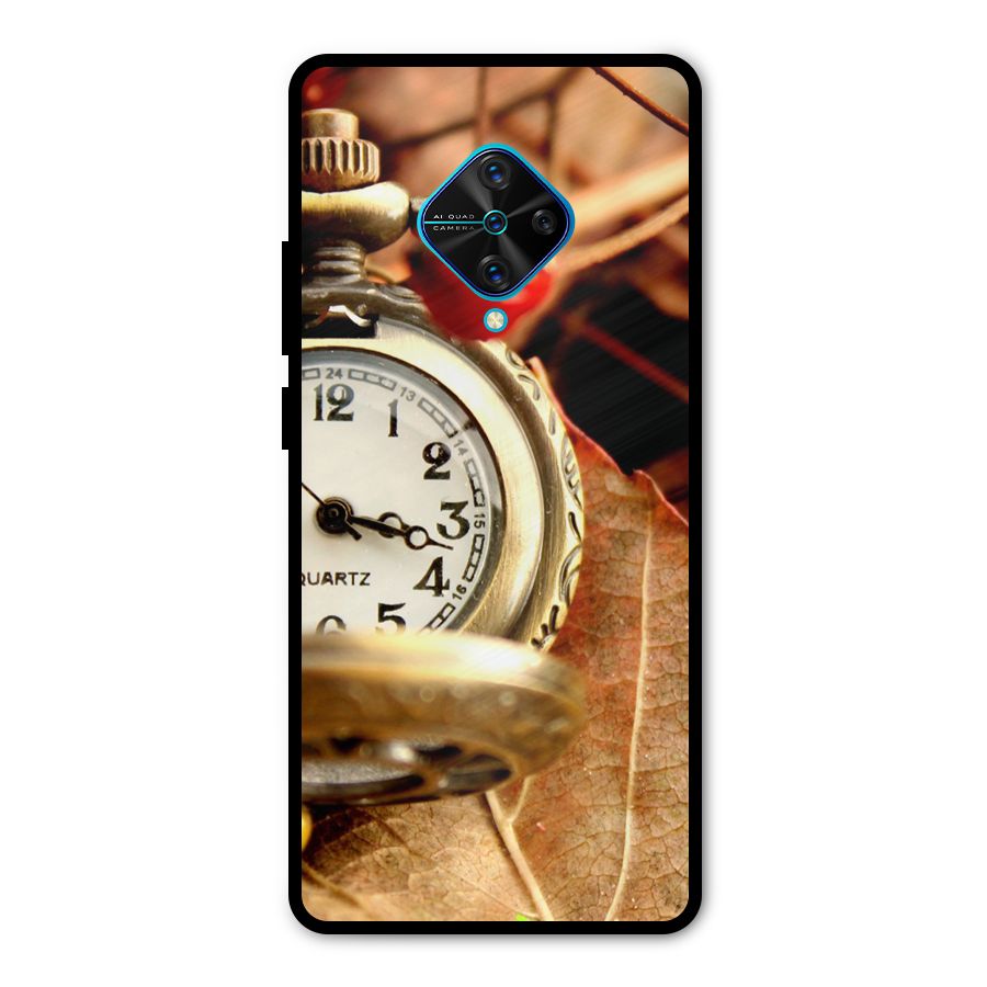 Clock And Cherry Metal Back Case for Vivo S1 Pro
