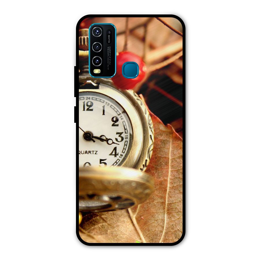 Clock And Cherry Metal Back Case for Vivo Y30