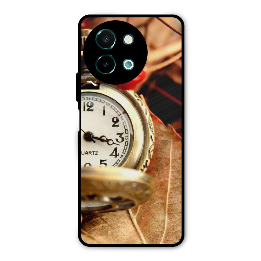 Clock And Cherry Metal Back Case for Vivo Y58